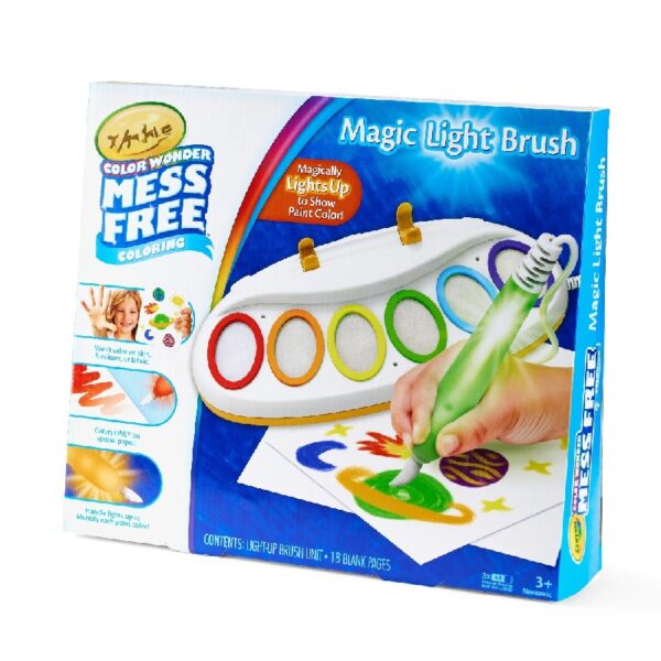 Color Wonder Magic Light Brush, Mess Free Kids Painting Set, Preschool Supplies, Toddler Activities, Educational Toys, Gifts for Ages 3 & Up