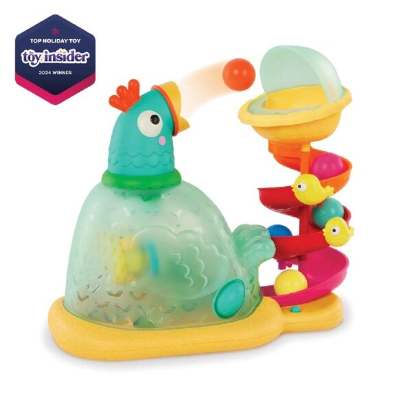 Pop-a-Doodle-Doo Chicken Ball Popper with Music Lights, Learning Toy for Baby and Toddler