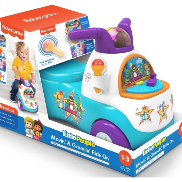 Little People Pink Move N Groove Ride-on with Lights and Sounds