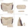 Hobo Bags for Women Crossbody Handbags Guitar Strap Shoulder Bucket Bag Vegan Leather Purse Trendy Boho Tote Purses