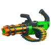 V-Twin Motorized Gatling Belt Blaster, Rotating Barrel, Full-Auto Foam Dart Belt Blaster, 30 Waffe Tip Darts Compatible with Most Standard Full-Length NERF Elite and XShot