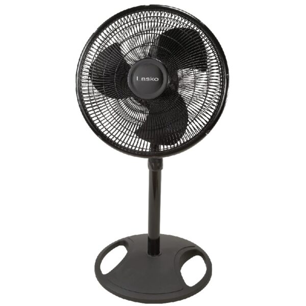 16” 3-Speed Adjustable Oscillating Pedestal Fan, Black, S16500 New