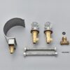 Widespread Bathroom Basin Faucet Crystal Handle Sink Mixer Tap Chrome Finish