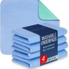 4 Pack 36” x 34” Extra Heavy Absorbency Washable Underpads, Waterproof Nursing Pads Incontinence Bed Pads, Reusable Washable Pee Pads for Dogs, Diaper Changing & Adults, Mattress Protector
