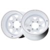 12x4 5X4.50 +00 310W White Spoke Gloss White Wheel Rim