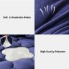 3 Pieces Bed in a Bag Comforter Set Duvet Insert,Reversible,Red/Black,Full Size Comforter Set-200GSM