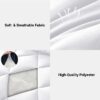 3 Pieces Bed in a Bag Comforter Set Duvet Insert,Reversible,Red/Black,Full Size Comforter Set-200GSM