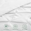 Dorm Bedding Twin Comforter Set - 5 Pieces Pintuck Bed in A Bag with Comforters, Sheets, Pillowcases & Shams