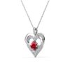 Forever March Birthstone 18k White Gold Plated Women's Necklace, Swarovski Crystals