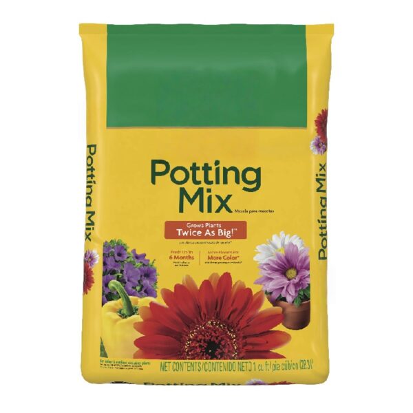 Potting Mix, For Indoor or Outdoor Potted Plants, Flowers, Shrubs, 1 cu. ft.