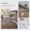 Light Purple Queen Comforter Set - 7 Pieces Reversible Queen Bed in a Bag, Queen Bed Set Light Purple and Grey with Comforters, Sheets, Pillowcases & Shams