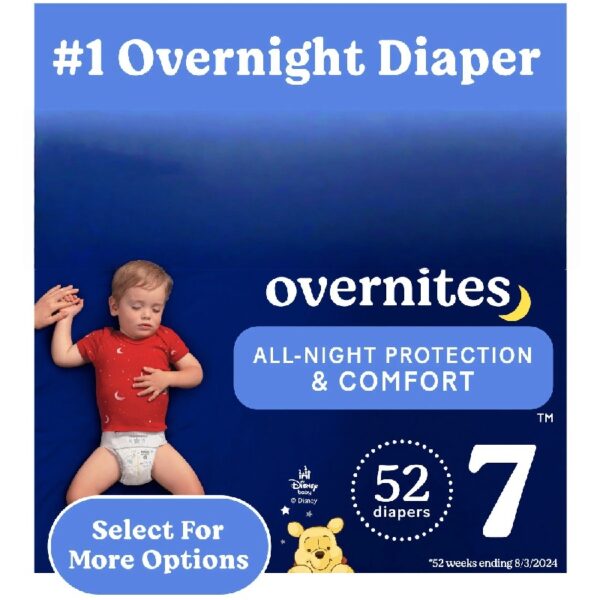 Overnites Nighttime Diapers, Size 7 (41+ lbs), 52 Ct (Select for More)