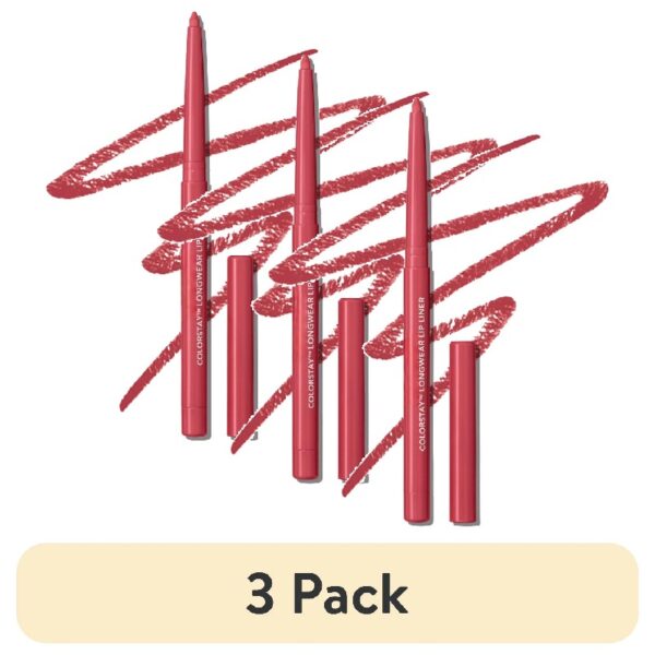 (3 pack) ColorStay Longwear Lip Liner Pencil, 680 Blush, 0.01 oz