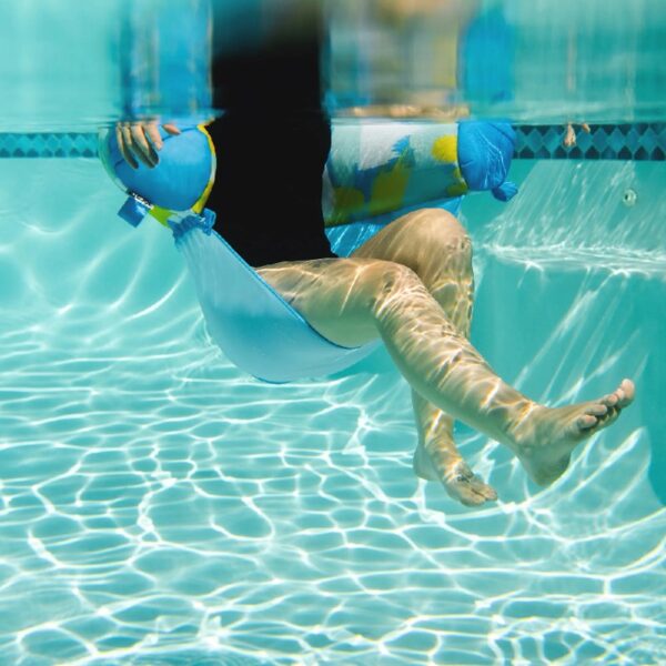 Shaka Sling XL Pool Float, Doubled-Sided Mesh, Quick Draining Fabric, No Inflation Needed, Sweet Shells Berry