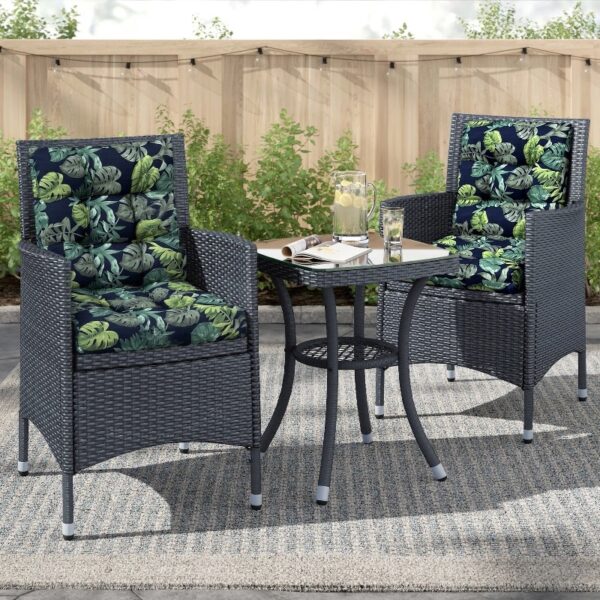 42” x 21” Hawaii Back Chair Outdoor Seating Cushions, Durable Polyester