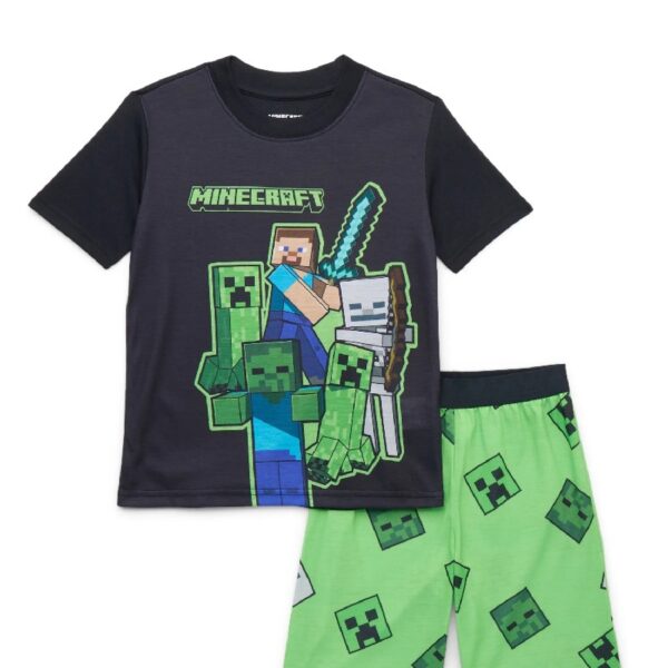 Teenage Mutant Ninja Turtles Boys Graphic Print Tee and Shorts Sleep Set, 2-Piece, Sizes 4-12