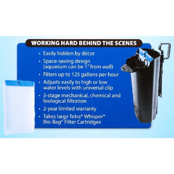 Tetra Whisper Internal Filter 10 to 20 Gallons, with Air Pump, for Aquariums
