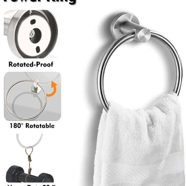 Bathroom Hardware Set, 7 Pieces Bathroom Accessories Set Includes 24