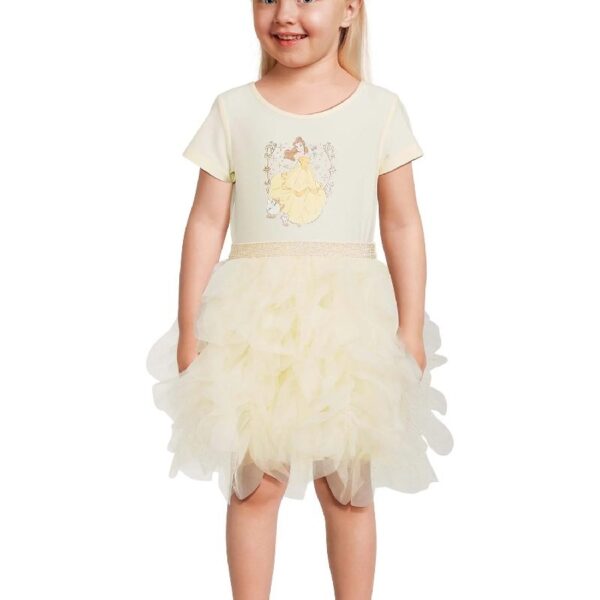 Disney Frozen Toddler Girl Short Sleeve Tutu Dress, Sizes 12M-5T