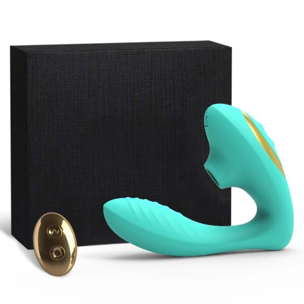 Clitoral Sucking Vibrator Massager, G Spot Stimulator with 10 Suction and Vibration Patterns, Adult Sex Toys for Women, Teal (OG Pro 2)