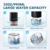 33Oz Dehumidifier Small Dehumidifiers for Room 280sq.ft with Auto-off, 7 Colors LED Light