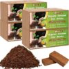 10lb of  100% Organic Coco Coir Bricks with Low EC and pH Balance High Expansion Coco Fiber for Herbs, Flowers,Plants Gardening Renewable Coconut Soil