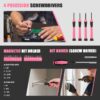39-Piece Tool Set General Household Hand Kit with Plastic Toolbox Storage Case, Small Basic Home Tool Kit for Girls Ladies and Women - Includes All Essential Tools for Home Garage and Office, Pink