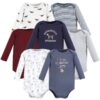Cotton Long-Sleeve Bodysuits, 7-Pack, Preemie-24 Months