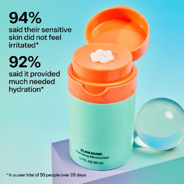 (2 pack) Slam Dunk Hydrating Face Moisturizer, for Normal to Dry Skin, 1.7 fl oz/ 50mL