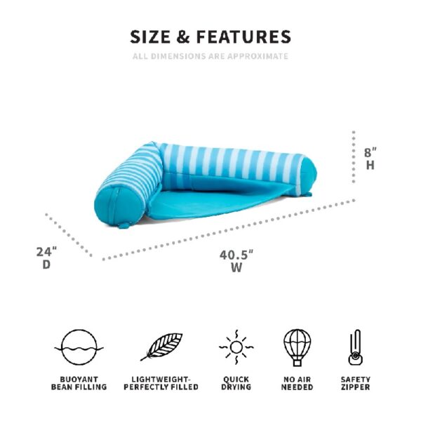 Shaka Sling XL Pool Float, Doubled-Sided Mesh, Quick Draining Fabric, No Inflation Needed, Sweet Shells Berry