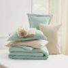 King Size Comforter Set Burnt Orange, 7 Pieces Lightweight King Bedding Sets Boho with Comforter, Sheets, Pillowcases & Shams
