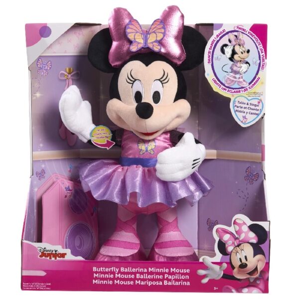 Disney Junior  Sing and Dance Butterfly Ballerina Lights and Sounds Plush, Sings