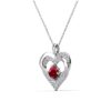 Forever March Birthstone 18k White Gold Plated Women's Necklace, Swarovski Crystals