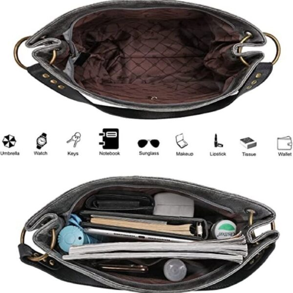 Hobo Bag Purses and Handbags for Women Top Handle Handbags with Zipper