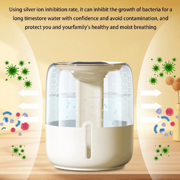 Cool Mist Humidifier,Humidifiers for Bedroom,4L Top Fill Smart Cool Mist Air Humidifiers with Nightlight,3-Speed Quiet & Large Vaporizers for Bedroom,Home,Large Room,Baby Nursery and Plants