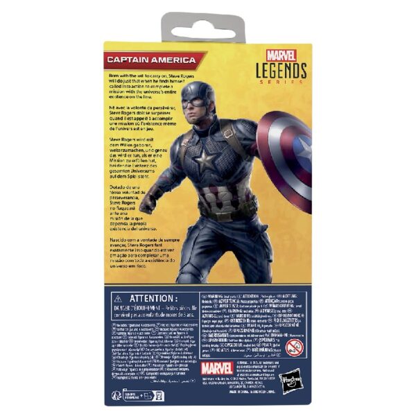 Marvel Legends Series Captain America, Avengers: Endgame Collectible Action Figure (6”)