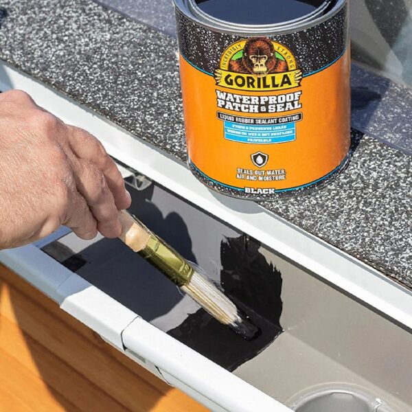Patch & Seal Liquid Rubber, Black Waterproof Sealant, 32 Ounce