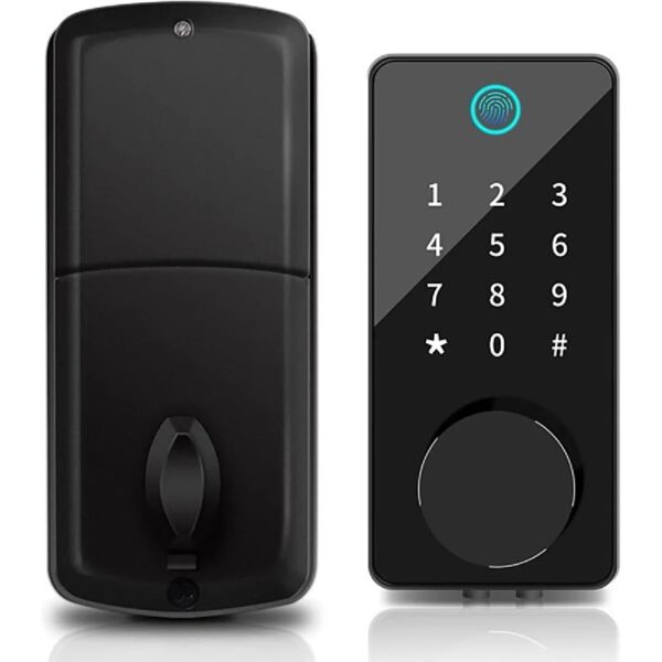 Smart Lock Keyless Entry Fingerprint Home Door,  Touchscreen Keypad with APP Control, Phone, Passcode Bluetooth Door Lock for Hotel Apartment .
