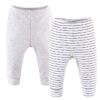 Baby Boy or Baby Girl Pants Set, 5 Pack, Grey Safari Animals