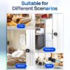 Smart Door Knob, Keyless Smart Door Lock Smart Deadbolt with App Control & Fingerprint & 2 Keys,Electronic Door Lock for Home, Apartment, Office,Bronze