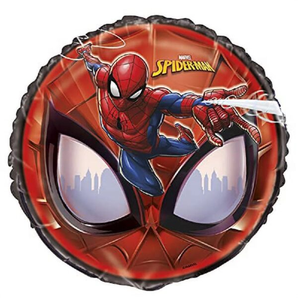 Spider-Man Party Supplies Personalized Birthday 18 pc Balloon Bouquet Decorations with Life Size Spider Man Airwalker