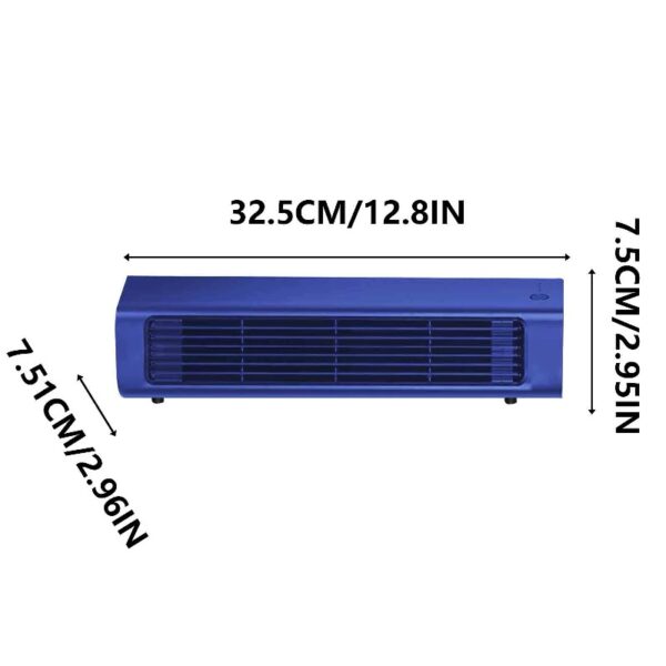 Portable Wall Mounted Airs Conditioners, No Drilling Kitchen Wall Air Conditioner Fan, 2025 New Plug in Air Conditioner, Wall Mounted Fan, for Kitchen, Bedroom, Office (Blue)