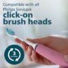 3100 Power Toothbrush, Rechargeable Electric Toothbrush with Pressure Sensor, Black HX3681/04