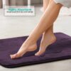 Nestl Set of 3 Absorbent Memory Foam Bath Mat Bathroom Rugs, Gray, Large 20
