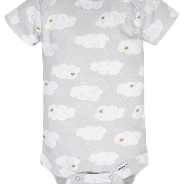Assorted Short Sleeve Onesies Bodysuits, 8pk (Baby Boy or Baby Girl Unisex)