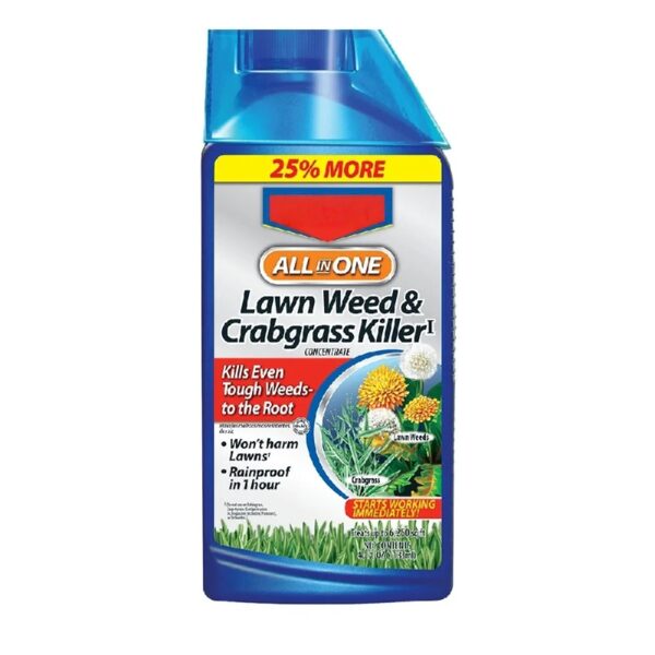 All-in-One Lawn Weed & Crabgrass Killer, Concentrate, 40 fl oz