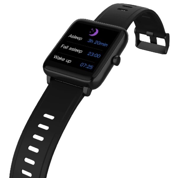 Vibe Lite Smartwatch (Black) with Sleep Monitor/ Notifications/ GPS/ Workout Tracker/ Water Resistant