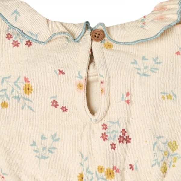 By Gerber Baby Girl Bubble Romper with Flutter Sleeves, Sizes 0/3 Months - 24 Months