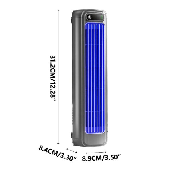 Portable Wall Mounted Airs Conditioners, No Drilling Kitchen Wall Air Conditioner Fan, 2025 New Plug in Air Conditioner, Wall Mounted Fan, for Kitchen, Bedroom, Office (Blue)