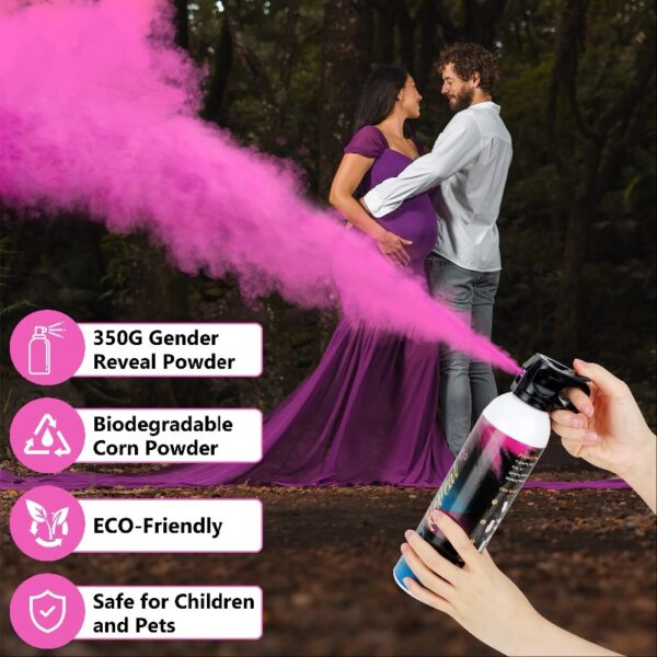 Gender Reveal Smoke Bombs,100% Biodegradable Butterfly Confetti Powder Cannon,Memorable Baby Gender Reveal Party Supplies Decorations & Ideas，2 PACK BLUE
